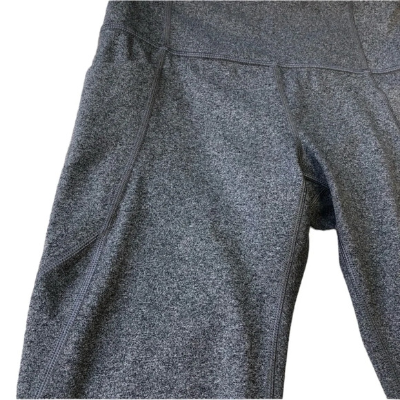 Athleta Cropped Leggings Side Pockets Gray Small - Picture 4 of 10